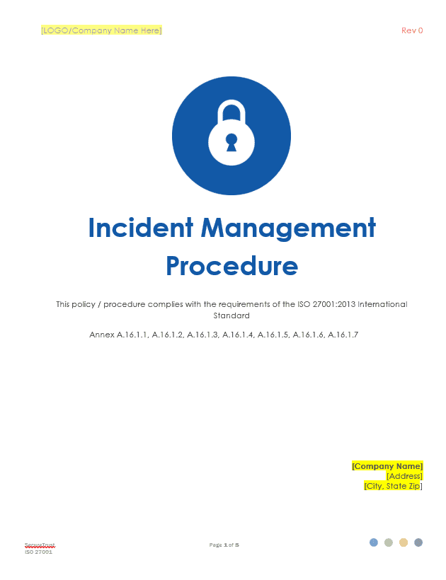 incident management procedure policy